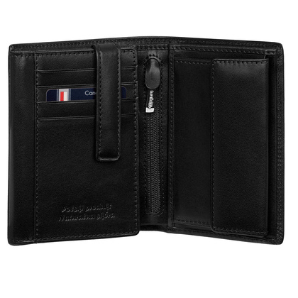 Czarny portfel skórzany męski Canaletto PM1555s163GR RFID