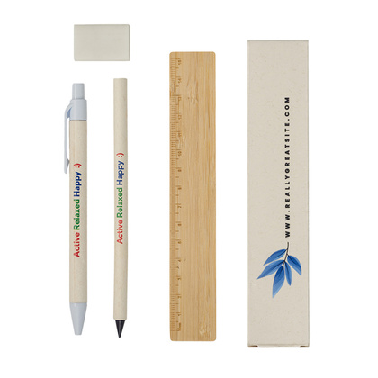 Zestaw szkolno-biurowy Latte, biały