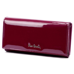 Portfel damski skórzany PIERRE CARDIN 07 SHINY 102 Fioletowy