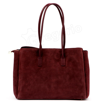 Torebka damska skórzana 10.004 Ciemny brąz