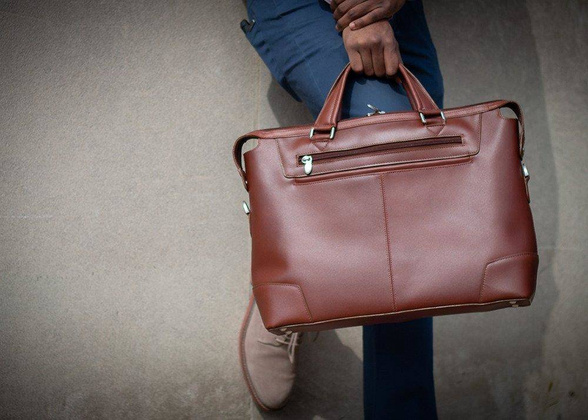 Torba męska skórzana na laptopa 17" MCKLEIN Arcadia Brązowa