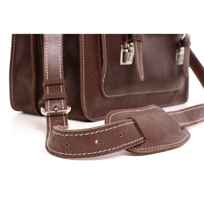 Big torba skórzana biznesowa KEMER VOOC TC8 brąz