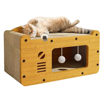 DOMEK DLA KOTA - budka, legowisko, drapak - 56 cm KOT18