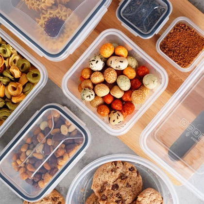 Pojemniki na żywność z pokrywką i uszczelką 24 szt.