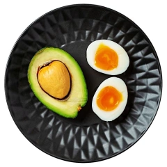 Talerz ceramiczny czarny deserowy płytki SOHO CLASSIC 20 cm