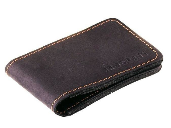 Czarny cienki portfel slim wallet BRØDRENE SW02 - min. zamówienie 20 / 50 / 100 szt.