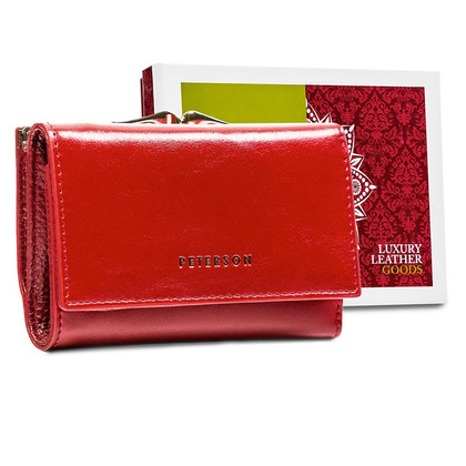 Zgrabny portfel damski z ochroną kart rfid