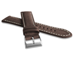 LAVVU Naturalnie barwiony brązowy pasek NATURE ze skóry Top Grain - 22