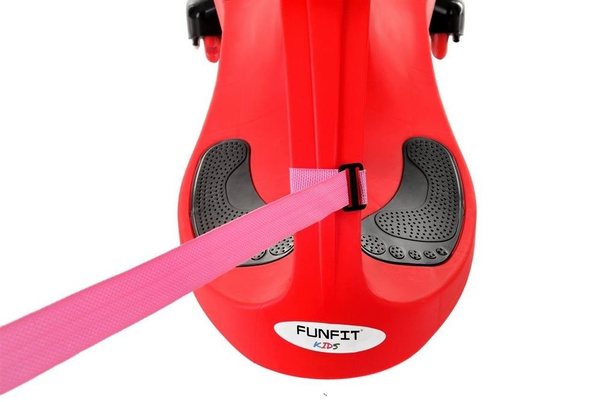 Jeździk Grawitacyjny FUNFIT KIDS ze świecącymi kołami LED Czerwony