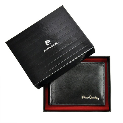 Portfel męski skórzany PIERRE CARDIN YS520.1 88061 RFID Czarny
