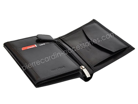 Portfel męski skórzany PIERRE CARDIN YS520.1 326 RFID Czarny