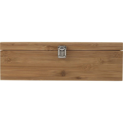 Bambusowy zestaw do wina 4 el., skrzynka do wina 1 el.