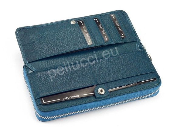 Portfel damski skórzany PELLUCCI LN-111 Czerwony