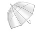 Parasol przeźroczysty w kształcie dzwonu KEMER