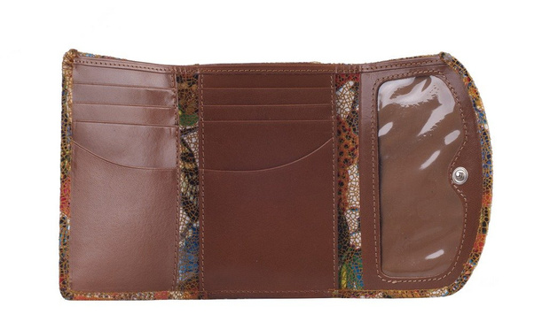 Portfel damski skórzany KEMER 006D/MOT+DF-50-S2-231 - min. zamówienie 20 / 50 / 100 szt.