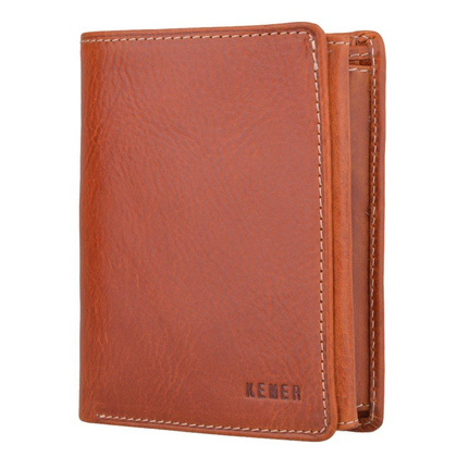 Portfel męski skórzany KEMER 012 Rudy - min. zamówienie 20 / 50 / 100 szt.