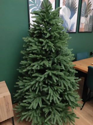 Choinka sztuczna PE08 180 cm FULL PE ZIELONA z metalowym stojakiem