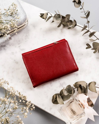 Skórzany portfel z zewnętrzną portmonetką