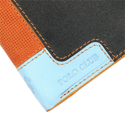 Skórzany męski portfel Polo Club 1223 PL04 czarny