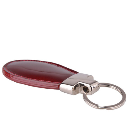 Brelok skórzany KEMER KL 36 Bordo lakier - min. zamówienie 20 / 50 / 100 szt.