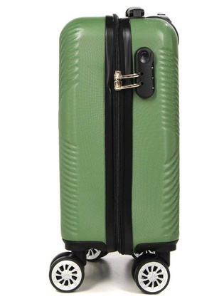 LYS Paris Cali Mała twarda zielona walizka kabinowa na kółkach 45 cm