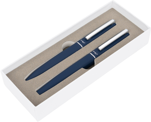 Zestaw piśmienny długopis i pióro kulkowe soft touch SAINTE-MAXIME MoLu