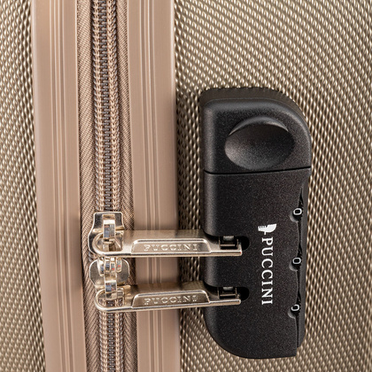 Średnia walizka PUCCINI PARIS ABS03B 6 Złota