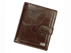Portfel męski skórzany PELLUCCI PC-102L-BAR RFID Brązowy