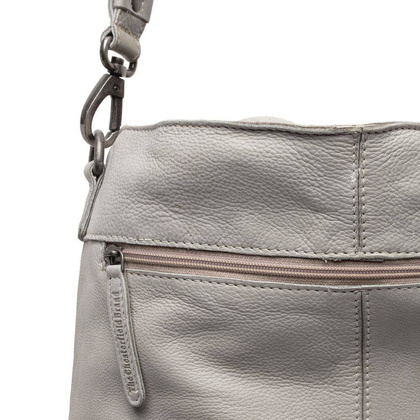 Torebka damska skórzana na ramię Jasno szara - min. zamówienie 20 / 50 / 100 szt.