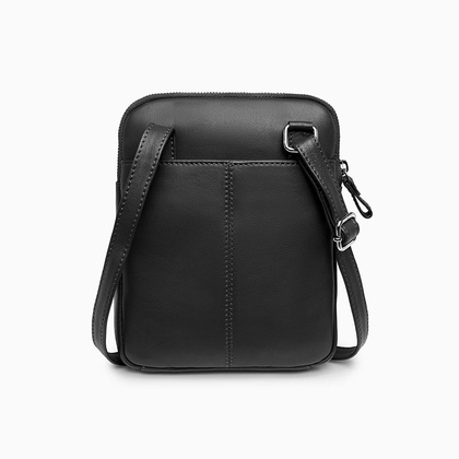 Torba na ramię skórzana PUCCINI ROYAL COLLECTION LGD5223 1 Czarny