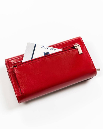 Portfel damski skórzany RD-21-GCL-4 RED