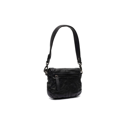 Torebka damska, listonoszka skórzana Czarna - min. zamówienie 20 / 50 / 100 szt.