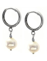 Kolczyki RONDA Perła 925