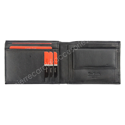 Portfel męski skórzany PIERRE CARDIN CB TILAK26 8806 RFID Czarno niebieski