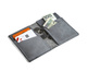 Szary skórzany portfel slim wallet BRØDRENE SW03 - min. zamówienie 20 / 50 / 100 szt.