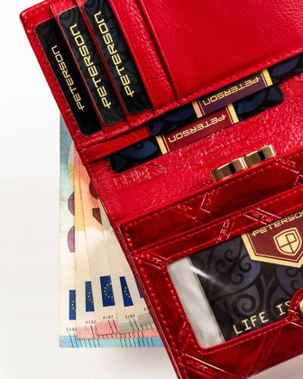 Skórzany portfel damski z systemem RFID