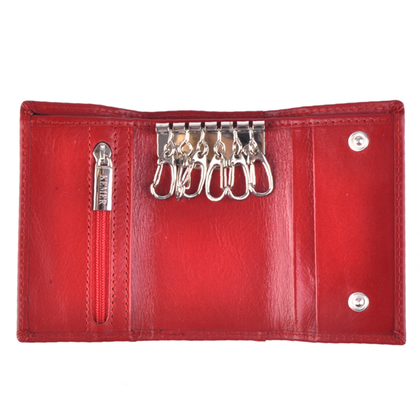 Etui na klucze skórzane KEMER K-1 Czerwone - min. zamówienie 20 / 50 / 100 szt.