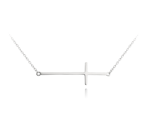 MINET Naszyjnik srebrny KRYŻYK