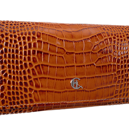 Portfel damski Canaletto ze skóry z wzorem krokodyla – ochrona RFID i wyjątkowy styl PD1634s262 RFID