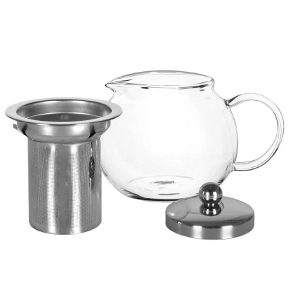 Dzbanek z sitkiem do zaparzania imbryk czajnik zaparzacz do herbaty ziół 0,8 l