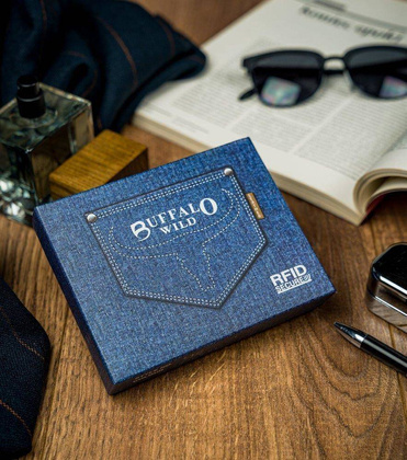 Porządne skórzane etui na dokumenty buffalo wild®