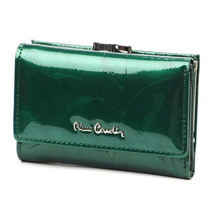 Nieduży skórzany portfel damski Pierre Cardin