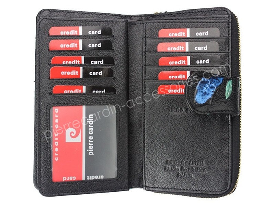 Portfel damski skórzany PIERRE CARDIN 04 PLANT 116 Czerwony