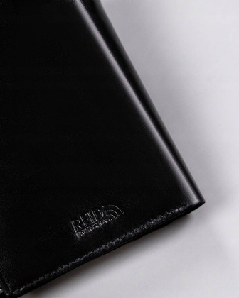 Skorzany portfel meski bez zapiecia