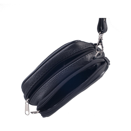 Saszetka skórzana KEMER 017 Czarna - min. zamówienie 20 / 50 / 100 szt.