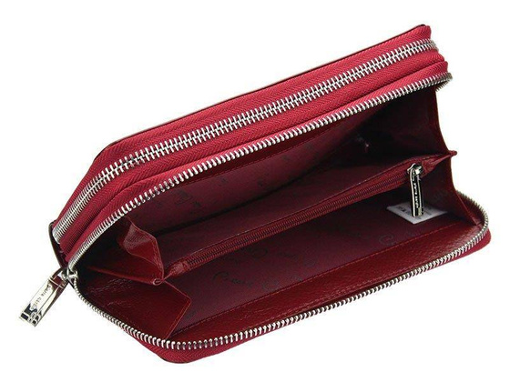 Portfel damski skórzany PIERRE CARDIN 05 LINE 118 Czerwony