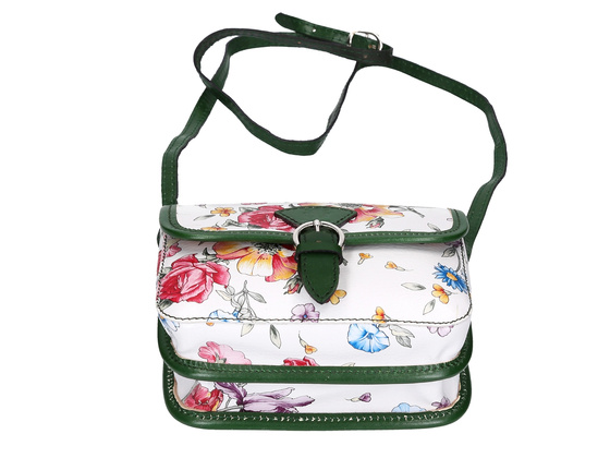 Torebka damska skórzana KEMER 112 FL Zielona