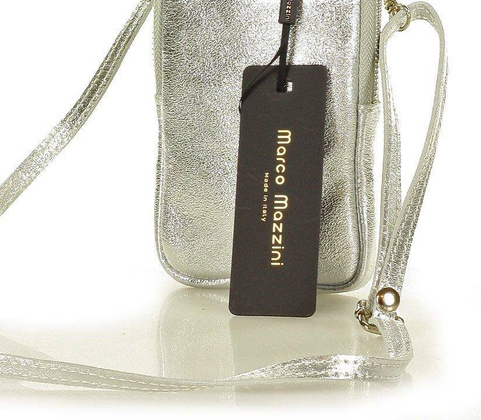 MARCO MAZZINI Etui na smartfona srebrny - min. zamówienie 20 / 50 / 100 szt.