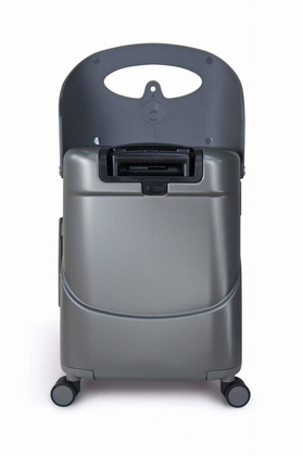 Walizka podróżna średnia z siedziskiem dla dziecka Dark Grey MiaMily