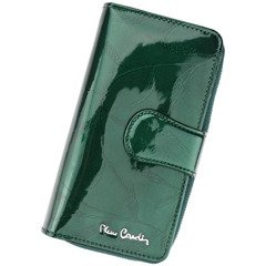 Portfel damski skórzany PIERRE CARDIN 02 LEAF 116 Zielony